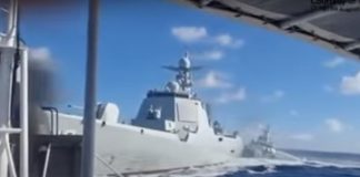 Chinese warship and coastguard vessel collide during chase of Philippine boat near Scarborough Shoal Chinese warship and coastguard vessel collide during chase of Philippine boat near Scarborough Shoal