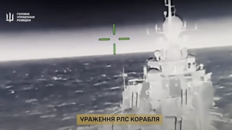 Ukraine says drones damaged Russian Kalibr carrier in the Azov Sea Ukraine says drones damaged Russian Kalibr carrier in the Azov Sea