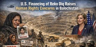 U.S. Financing of Reko Diq Raises Human Rights Concerns in Balochistan, writes Basit Zaheer Baloch Reko Diq