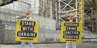 Greenpeace warns of rising collapse risk at Chornobyl sarcophagus after drone damage Greenpeace warns of rising collapse risk at Chornobyl sarcophagus after drone damage