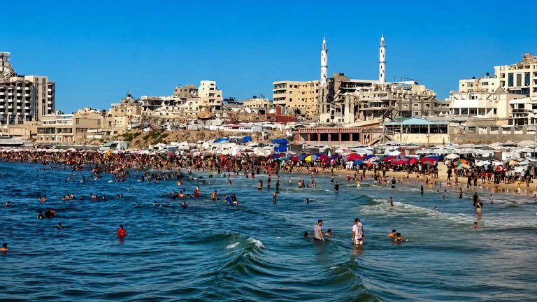 Gaza’s Summer Heat Turns Polluted Shoreline Into a Humanitarian Risk