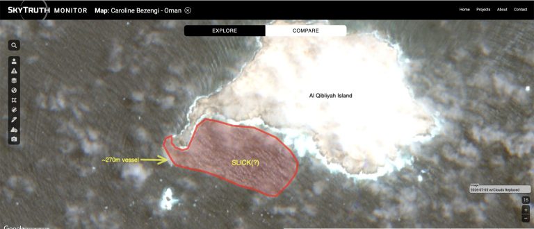 Sanctioned Russian-Fuel Tanker Linked to Oil Spill in Protected Omani Waters